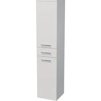 Koupelnový nábytek Uni - skříňka vysoká pravá 162x35 cm, 2 dveře, 1 zásuvka, závěsná UNI SV 162/35 1Z 2D P