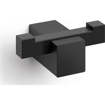 Držák na ručník CARVO háček na ručník, dvojitý, černý - ZACK