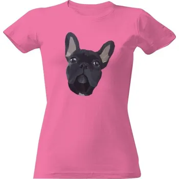 Dámské tričko Tričko s potiskem Francouzský buldoček barevný dámské