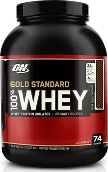 Protein Optimum Nutrition 100 % Whey Gold 2240 g lískový oříšek