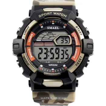 Hodinky Sportovní digitální hodinky Smael 1527 khaki Skladem v ČR