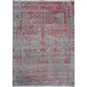 Koberec Diamond Carpets DC-JK Round Silver/Pink 365 x 457 cm