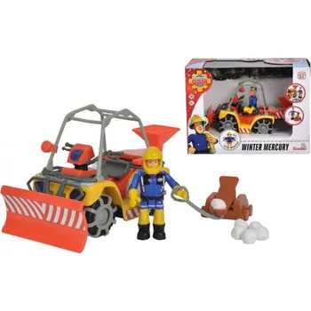 autíčko Simba Požárník Sam zimní čtyřkolka Mercury