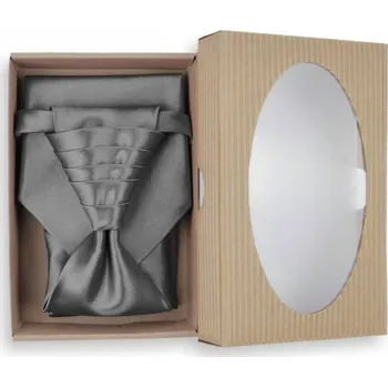 Kravata Svatební regata tmavě šedá + doprava zdarma