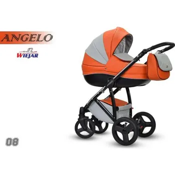Kočárek Kombinovaný kočárek WIEJAR Angelo 08 2021 + dárek rukávník Žirafa