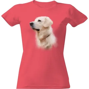 Dámské tričko Tričko s potiskem Retrívr - akvarel dámské