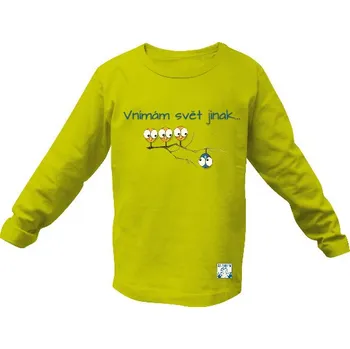 Pánské tričko Tričko s potiskem dětské triko Vnímám svět jinak - ptáčci dětské