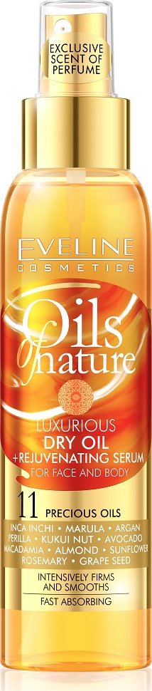 Eveline Cosmetics Oils of Nature suchý olej s omlazujícím sérem 125 ml ...