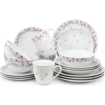 Jídelní set Leander Jídelní souprava, český porcelán, RoseLine, Leander, 20 d.