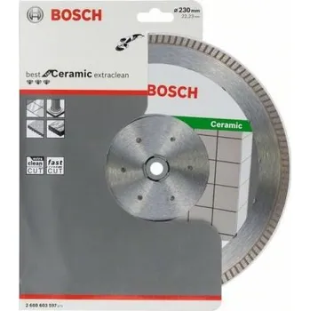 Řezný kotouč Bosch 2608603597 diamantový kotouč Best for Ceramic Extra-Clean Turbo 230 x 22,23 x 1,8 mm