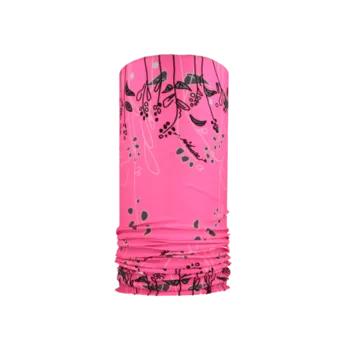 Šátek Rituall šátek multifunkční, růžová s kvítky