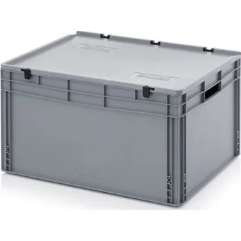 Zahradní úložný box Euro přepravka s víkem 172l, 42 x 60 x 80 cm