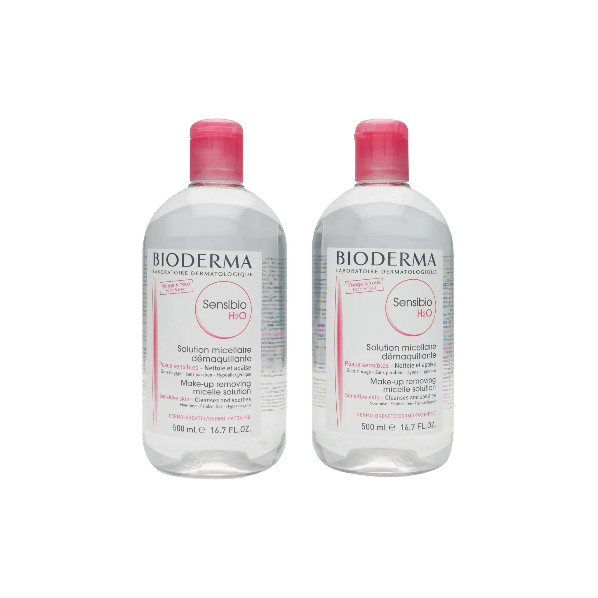 Fotografie 2 - Micelární voda Bioderma Sensibio H2O micelární voda 2x 500 ml