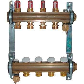 Herz 1853211 rozdělovač a sběrač podlahového vytápění, 11 okruhový, DN25, s průtokoměrem + 3 roky záruka