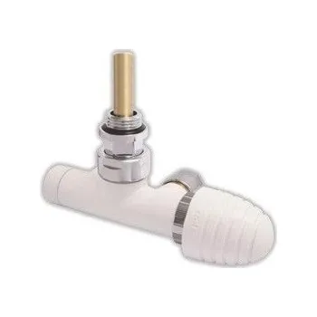Hlavice pro radiátor Bílý ventilový set pro jednobodové připojení, HERZ S 7700 15 - CU 15 S770015