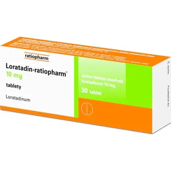 Loratadin-Ratiopharm 10 mg 30 tbl. Lék na alergii Loratadin-Ratiopharm 10 mg 30 tbl.