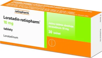 Lék na alergii Loratadin-Ratiopharm 10 mg 30 tbl.