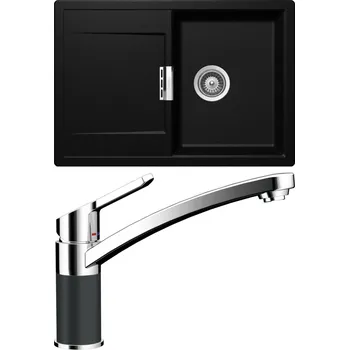 Granitový dřez Set Schock S6-3 (dřez Mono D-100S Magma + baterie SC-90 Magma)