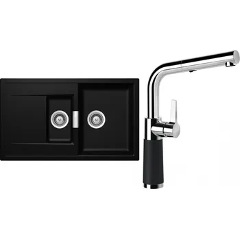 Granitový dřez Set Schock S8-7 (dřez Mono D-150 Magma + baterie SC-540.120 Magma)