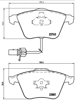 Brzdová destička Brembo P 85 084