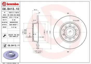 Brzdový kotouč Brembo 8.B413.11