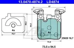 ATE Ceramic 13.0470-4874.2