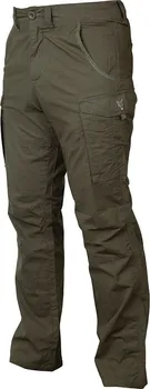 Rybářské oblečení Fox International Collection Combat Trousers zelené/stříbrné