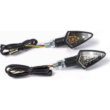 Osvětlení pro motocykl Univerzální zadní LED blinkry PARTS EUROPE TAIL LIGHT ČERNÉ / KOUŘOVÉ SKLO - PÁR