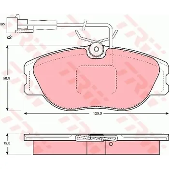 Brzdová destička TRW GDB1058