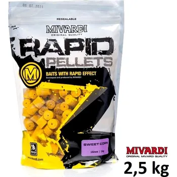 Mivardi pelety Rapid SweetCorn 2,5 kg průměr: 20 mm