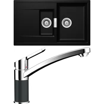 Granitový dřez Set Schock S8-3 (dřez Mono D-150 Magma + baterie SC-90 Magma)