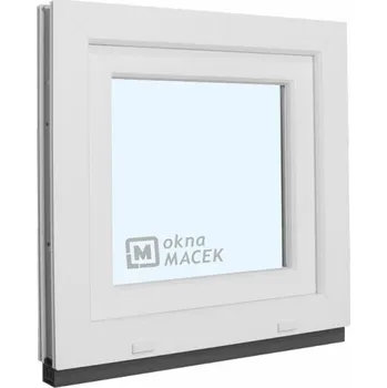 Okno Plastové okno - KNIPPING 70 AD, 600x600 mm, OS, bílá Otevírání: pravé, Sklo: čiré + příslušenství a montážní materiál zdarma