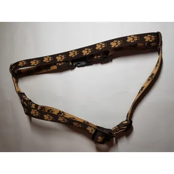 Postroj pro psa Palkar klasický postroj pro psy 52 cm - 90 cm vel. 4 hnědá s tlapkami (Palkar klasický postroj pro psy 52 cm - 90 cm vel. 4 hnědá s tlapkami)