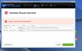 Malwarebytes Anti-Malware program