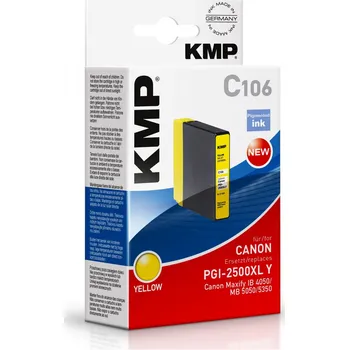 KMP C106 - Canon PGI-2500XL Y - žlutá inkoustová náplň KMP