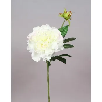 umělá květina Pivoňka krém 100-0126