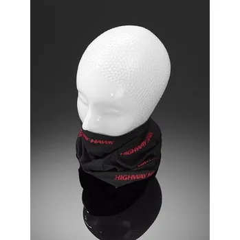 Nákrčník Highway Hawk Šátek, černý s červeným potiskem Highway Hawk