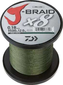 Daiwa J-Braid barva Dark Green 0,35 mm/1 m