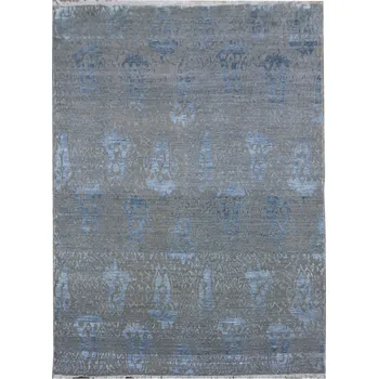 Koberec Diamond Carpets DC-EKT 10 Silver/Blue 305 x 425 cm