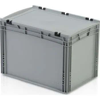 Zahradní úložný box Euro přepravka s víkem 88l, plný úchyt 42 x 60 x 40 cm