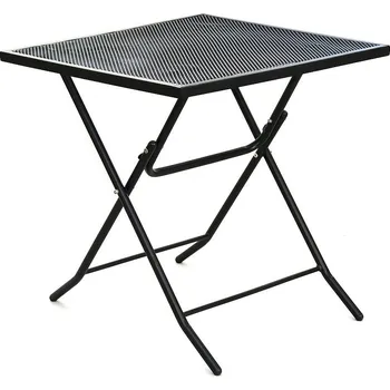 Zahradní stůl DEOKORK Kovový stůl skládací ETNA 70x70 cm