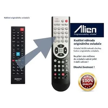 Dálkový ovladač Dálkový ovladač ALIEN STB Humax NANO T2 / RM-M10X - náhrada