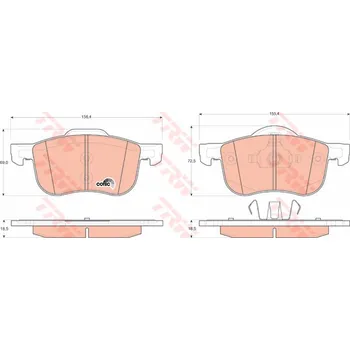 Brzdová destička TRW GDB1388