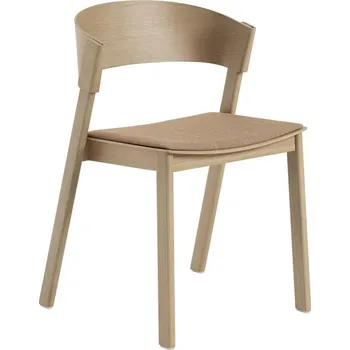 Jídelní židle Muuto Čalouněná židle Cover Side Chair, oak/remix 252