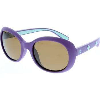 Sluneční brýle HIS 90103 fialová mat modrá, čočka hnědá polarizovaná 3