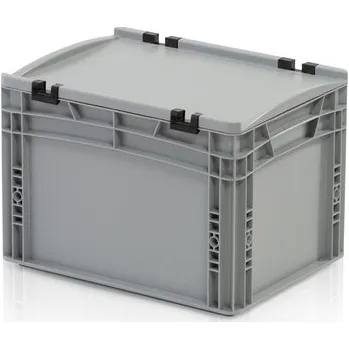 Zahradní úložný box Euro přepravka s víkem, plný úchyt 26l 27 x 40 x 30 cm