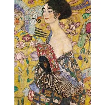 Puzzle Piatnik Puzzle Klimt Dáma s vějířem 1000 dílků