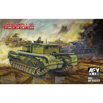 Plastikový model AFV Club 1/35 Churchill 3 inch 20 CWT Gun