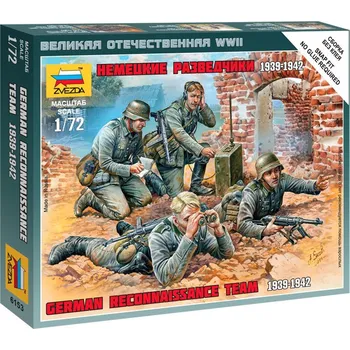 Plastikový model Zvezda WWII německý průzkumný tým 1:72