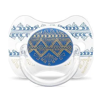 dudlíky šidítko premium fyziologické, +18m, silikon - tm. modrá